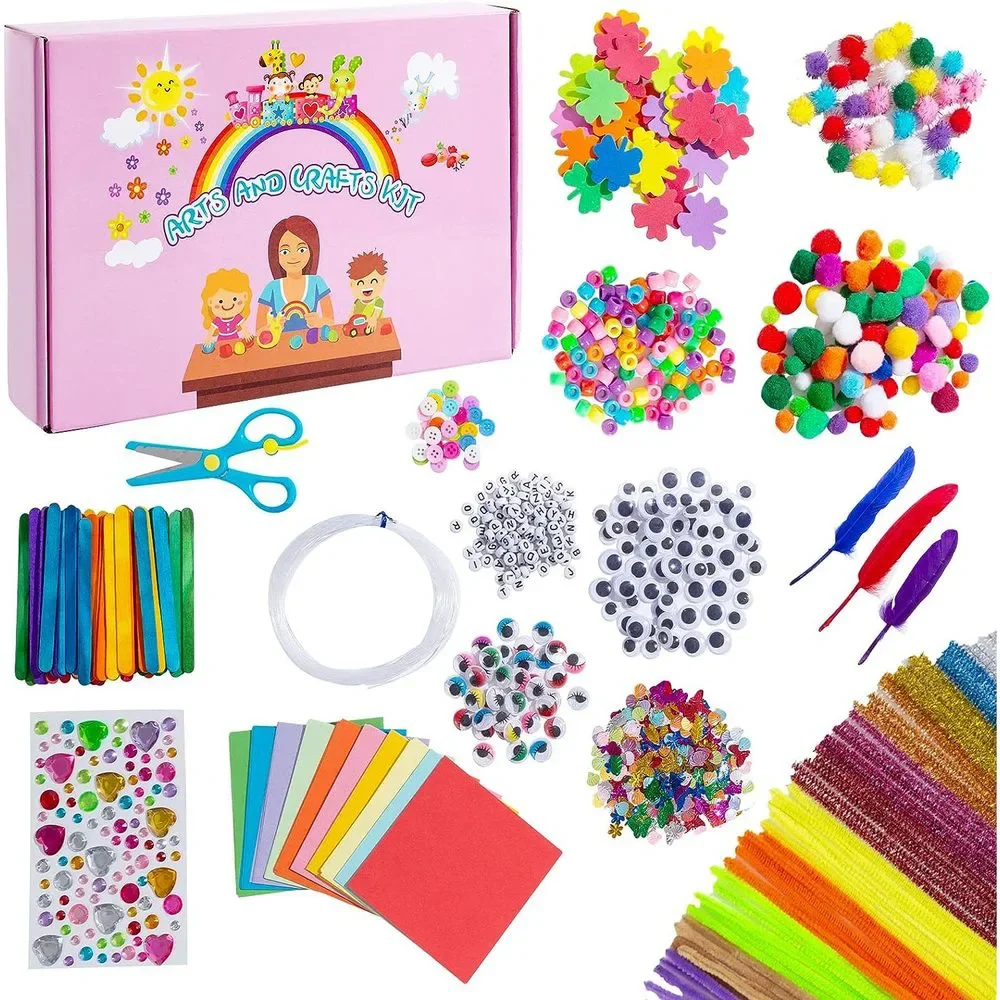 Arts and Crafts for Kids Ages 8-12 1200+ Piece Set Crafts for Girls Ages 8-12 K - Picture 1 of 7